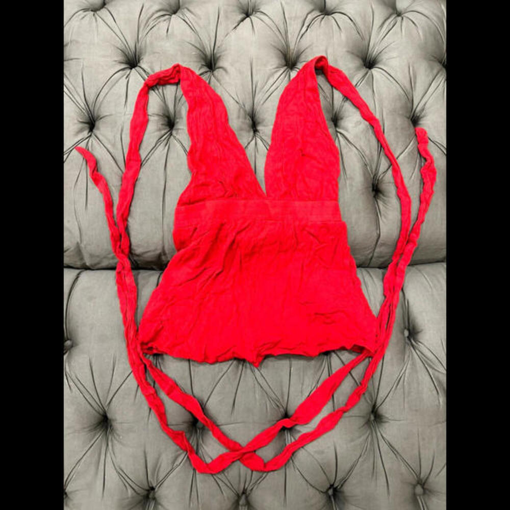 Bright red Lulus body suit